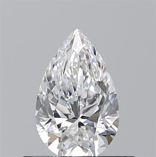 0.51 carat E-VVS1 Natūralus Pear Deimantas (1)