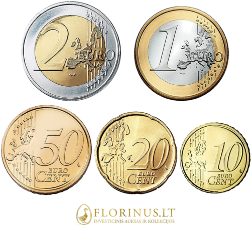 Monaco Prince Rainier III Euro coin set (3)