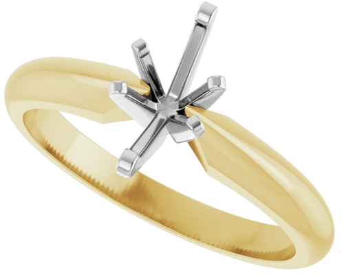 Sužadėtuvių Žiedas „Solitaire“ 14k yellow/white gold Marquise 8mm x 4mm (5)