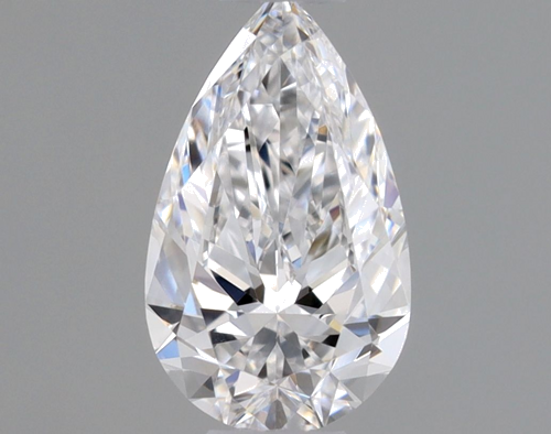 0.3 carat D-VVS2 Natūralus Pear Deimantas (1)