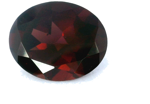 3.74 carat RED Oval Garnet (1)