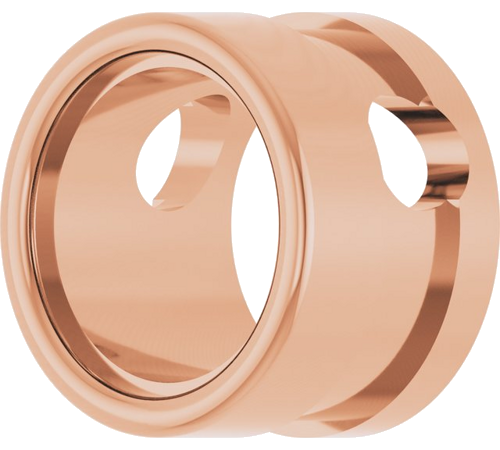 14K Rose 6.2 mm Round Bezel-Set Slide Pendant Mounting (2)