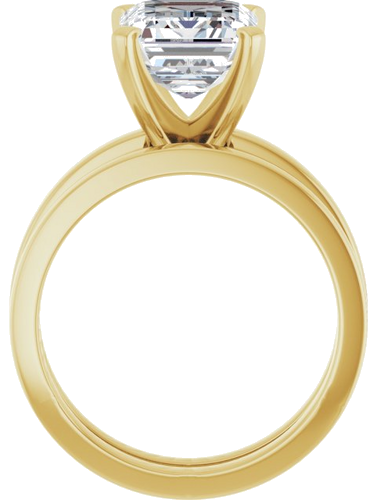 Sužadėtuvių Žiedas „Solitaire“ 10k yellow gold Emerald 10mm x 8mm (7)