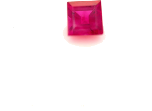 0.66 carat RED Square Rubinas (1)