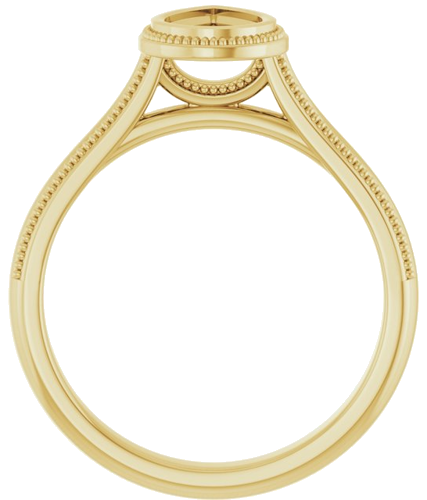 Sužadėtuvių Žiedas „Bezel-Set Solitaire“ 18k yellow gold Pear 7mm x 5mm (2)