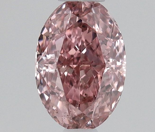0.3 carat Fancy Intense Pink-SI1 Natūralus Oval Deimantas (1)