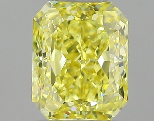 0.6 carat Yellow-VS1 Natūralus Radiant Deimantas (1)