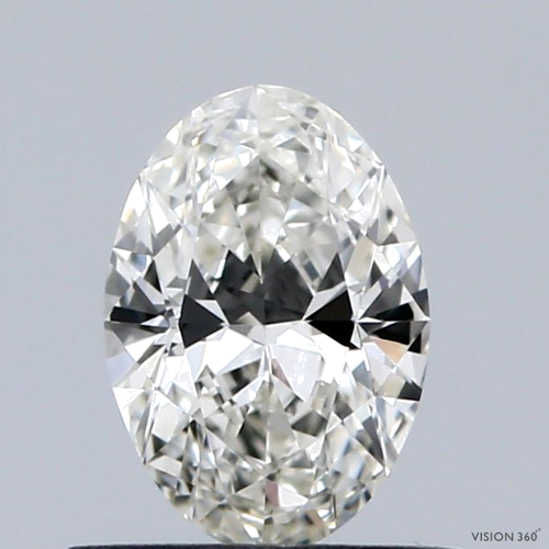 0.56 carat J-VS1 Natūralus Oval Deimantas (1)
