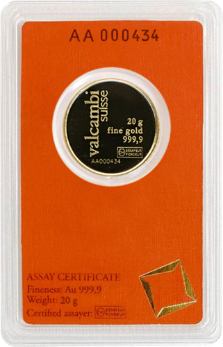 20 g Investment Gold Round Bar Valcambi (3)