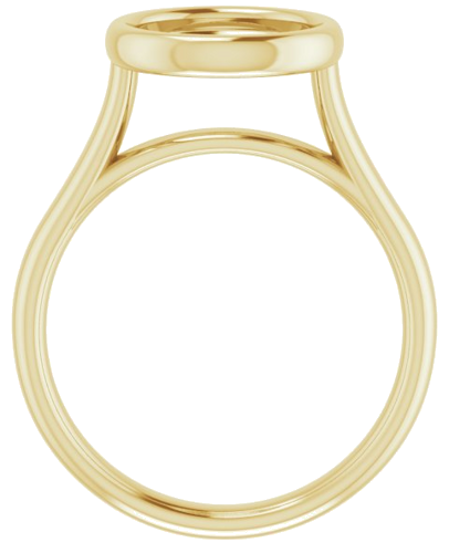 Sužadėtuvių Žiedas „Bezel-Set Solitaire“ 14k yellow gold Round 9mm (2)