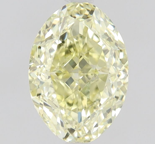 0.58 carat Fancy Light Yellow-VVS2 Natūralus Oval Deimantas (1)