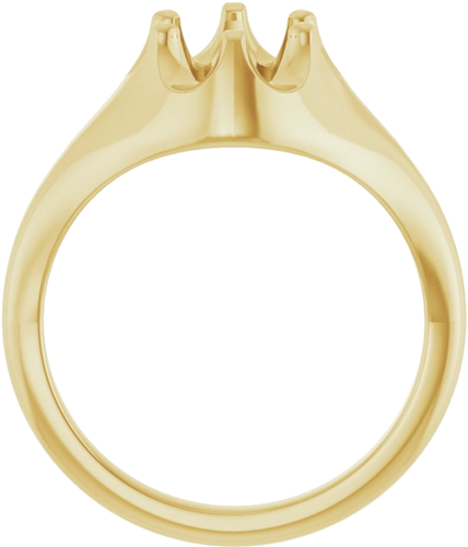 Sužadėtuvių Žiedas „Solitaire Belcher“ 14k yellow gold Oval 8mm x 6mm (2)
