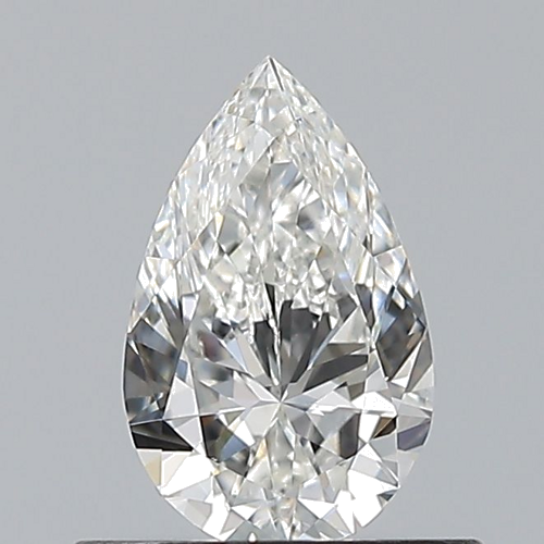 0.5 carat G-VS2 Natūralus Pear Deimantas (1)
