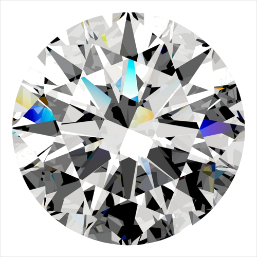 0.37 carat F-VS2 Excellent cut Natūralus Round Deimantas (1)