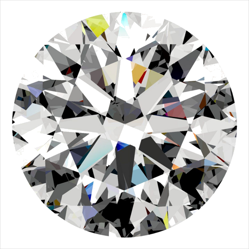 0.3 carat D-VS1 Excellent cut Natūralus Round Deimantas (1)