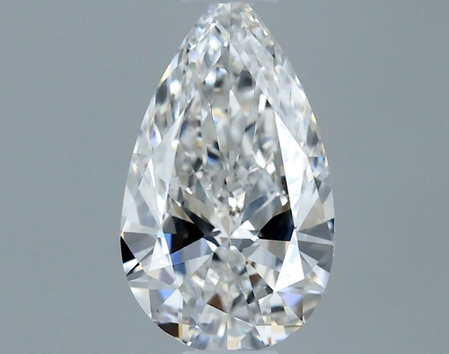 0.3 carat F-VS2 Natūralus Pear Deimantas (1)