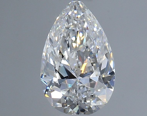 0.5 carat D-VS1 Natūralus Pear Deimantas (1)