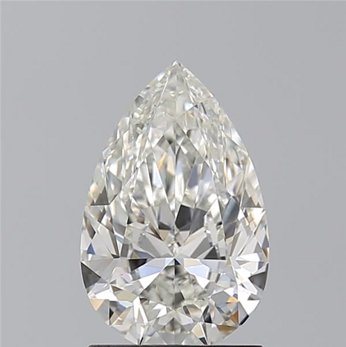 1.5 carat I-VS2 Natūralus Pear Deimantas (1)
