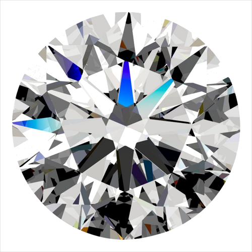 0.5 carat E-VS1 Excellent cut Natūralus Round Deimantas (1)