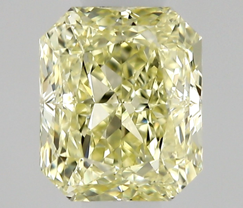 0.5 carat Fancy Light Yellow-VS2 Natūralus Radiant Deimantas (1)
