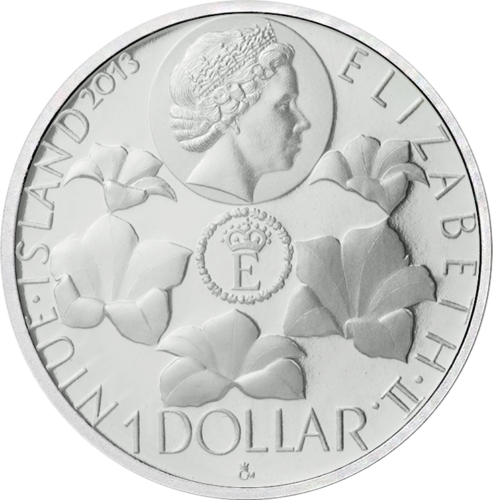 1 Dollar Gentian 2013 Niue Silver Coin (2)