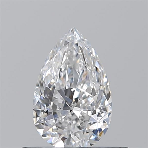 0.5 carat D-VVS2 Natūralus Pear Deimantas (1)