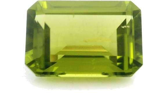 4.75 carat GREEN STEP cut Octagonal Peridot (1)