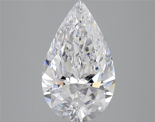 2.88 carat D-VVS1 Natūralus Pear Deimantas (1)