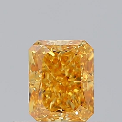 0.5 carat Fancy Vivid Orange-SI1 Natūralus Radiant Deimantas (1)
