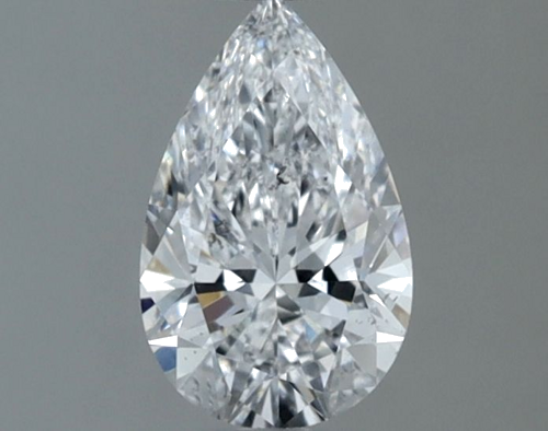 0.6 carat D-SI1 Natūralus Pear Deimantas (1)