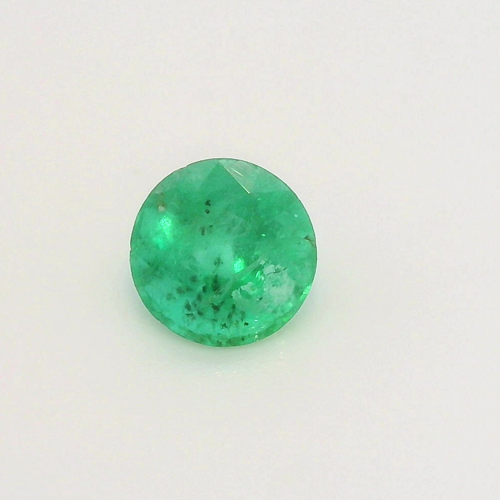 0.37 carat GREEN Round Smaragdas (1)