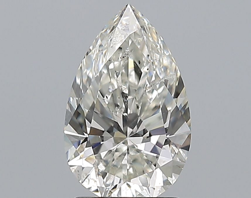 1.7 carat I-SI2 Natūralus Pear Deimantas (1)