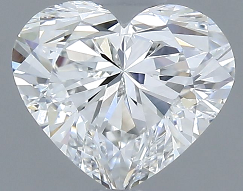 0.71 carat F-VVS2 Natūralus Heart Deimantas (1)
