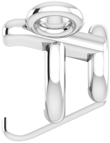 14K White 4.5 mm Round 3-Prong Necklace Center (3)