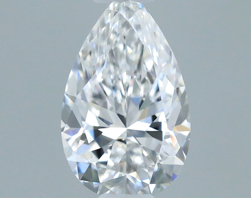 0.32 carat D-VVS1 Natūralus Pear Deimantas (1)