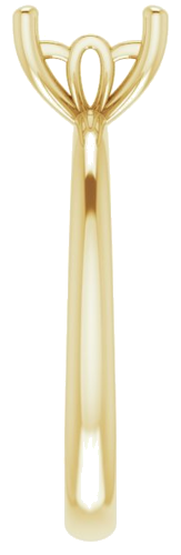 Sužadėtuvių Žiedas 14k yellow gold Square 6mm (4)