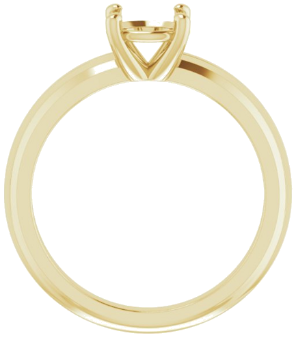 14K Yellow 6.5 mm Round Solitaire Engagement Ring Mounting (2)
