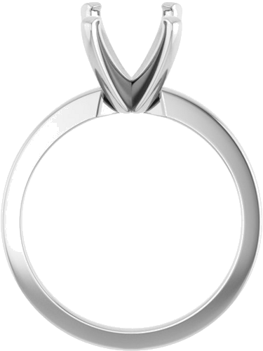 Sužadėtuvių Žiedas „Solitaire“ 14k white gold Emerald 9mm x 7mm (2)