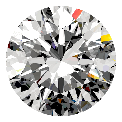 0.4 carat I-VS1 Excellent cut Natūralus Round Deimantas (1)