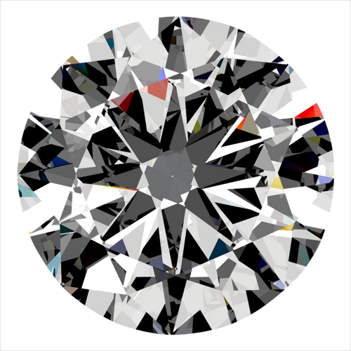 0.3 carat E-SI2 GD cut Natūralus Round Deimantas (1)