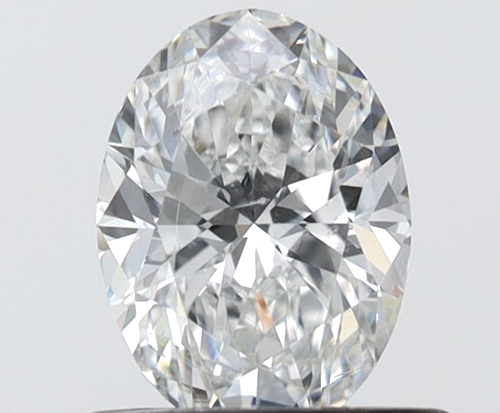 0.6 carat F-SI2 Natūralus Oval Deimantas (1)