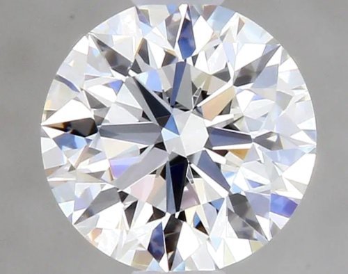 0.51 carat F-VVS1 Excellent cut Natūralus Round Deimantas (1)