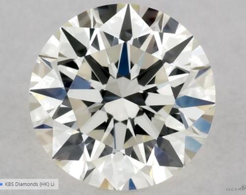 0.31 carat K-VVS2 Excellent cut Natūralus Round Deimantas (1)