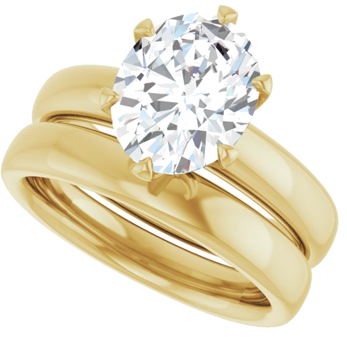 Sužadėtuvių Žiedas „Solstice Solitaire®“ 14k yellow gold Oval 10mm x 8mm (10)