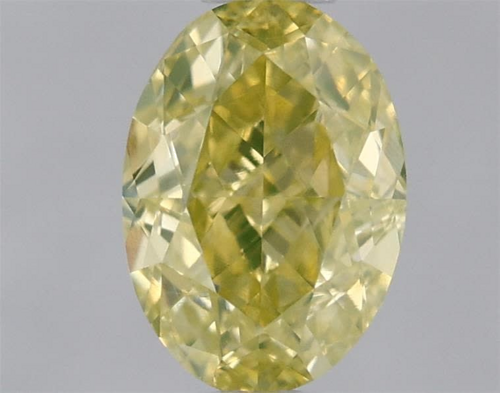 0.7 carat Fancy Yellow-VS2 Natūralus Oval Deimantas (1)