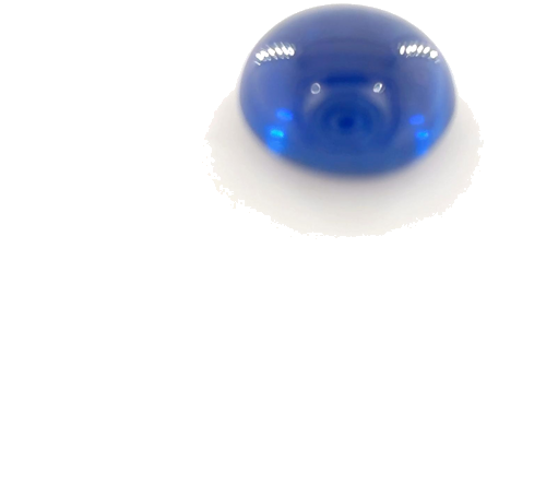 1.08 carat BLUE CABOCHON cut Round Safyras (1)