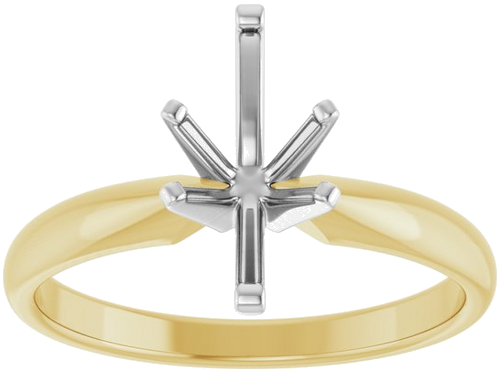 Sužadėtuvių Žiedas „Solitaire“ 585 Baltojo Ir Geltonojo Aukso Marquise 10.5mm x 5.5mm (3)