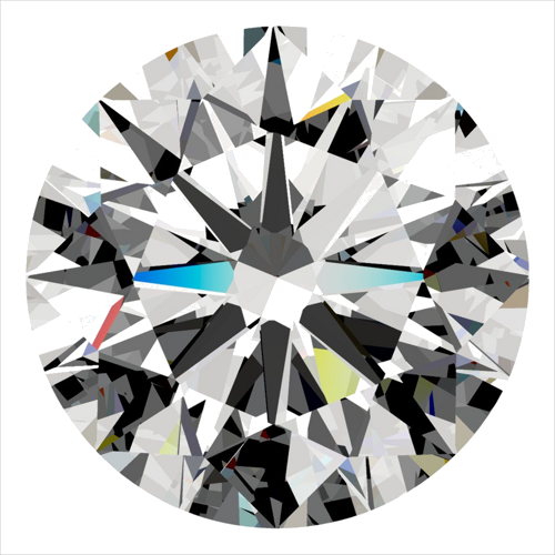 0.32 carat F-VVS1 Excellent cut Natūralus Round Deimantas (1)