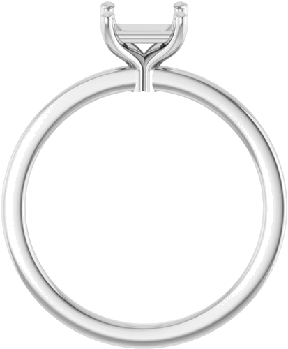 Sužadėtuvių Žiedas „Solitaire“ 950 Platinos Square 5mm (2)