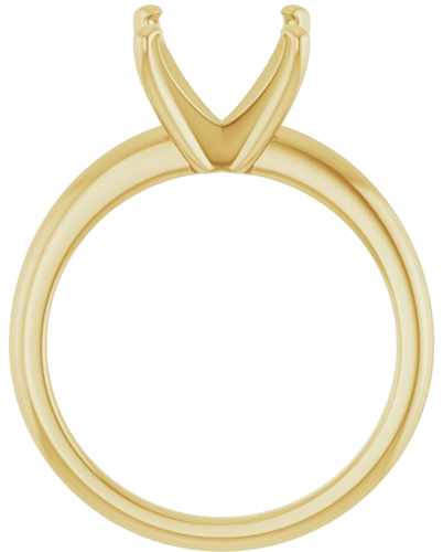 Sužadėtuvių Žiedas „Solitaire“ 14k yellow gold Square 7mm (2)